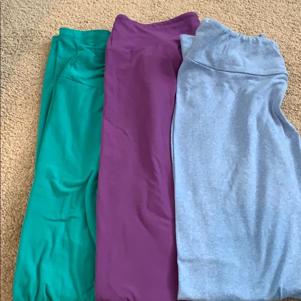 Solid one side leggings
